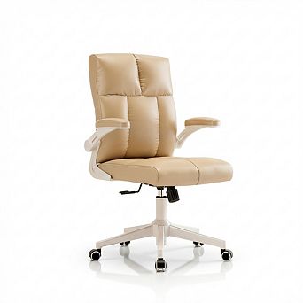 Loheer Ergonomic Office Chair with Flip-Up Armrests and High Density Foam Support