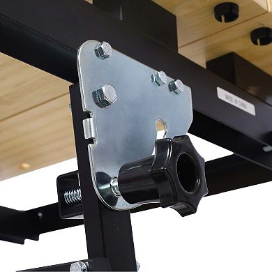 Portable Folding Workbench with Adjustable Clamps Multifunctional Work Table for DIY Woodworking