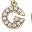 Letter G Gold Beige