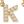 Letter K Gold Beige