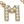 Letter M Gold Beige