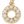 Letter O Gold Beige