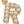 Letter R Gold Beige