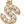 Letter S Gold Beige