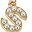 Letter S Gold Beige