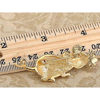 Cute Cartoon Mouse Rat Pet Rhinestone Crystal Animal Rodent Critter Pin ...
