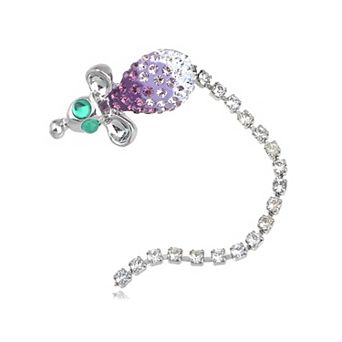 Cute Cartoon Mouse Rat Pet Rhinestone Crystal Animal Rodent Critter Pin Brooch