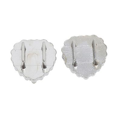 Heart Rhinestones Shoelace Charms 2 Pcs