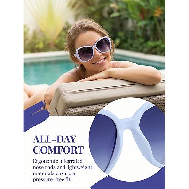 Unisex Rectangular Full-Frame Sunglasses Irregular Geometric Textured Pattern Sun Glasses Protection