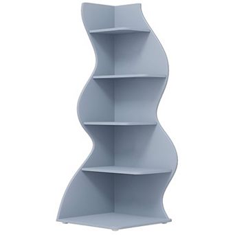 5 tier Storage Shelf Unit with Adjustable Shelves for Books, Décor, and Plants