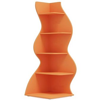 5 tier Storage Shelf Unit with Adjustable Shelves for Books, Décor, and Plants