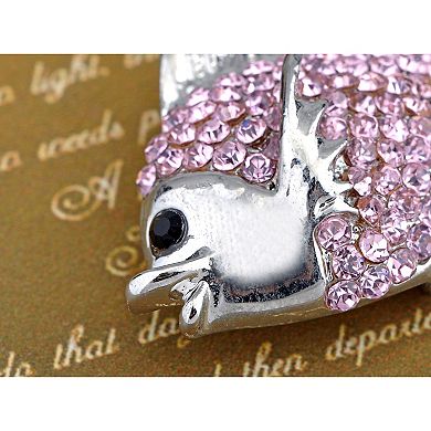 Crystal Rhinestone Fish Jewelry Pin Brooch