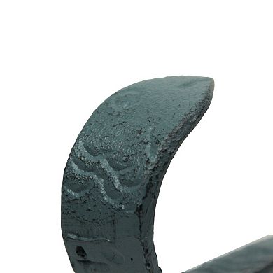 Set of 3 Flipping Fish Wall Hooks - 4" - Blue, Gray, White - Coastal Decor