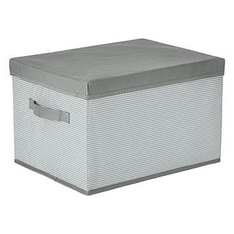 Storage Cube, Fabric Storage Bin with Handles and Lid for Shelves Closet, Collapsible Storage Basket