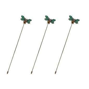 Long Handle Halloween Insect Spider Jewelry Set Starfish Bee Lapel Stick Pack of 2/3/6