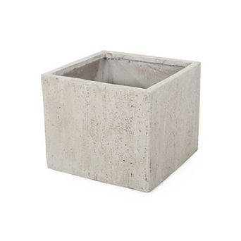 KWPZQEB Magnesium Oxide 21.5" Square Planter Box with with Drainage Hole