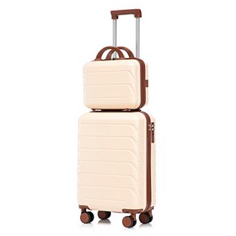 KWPZQEB 2 pc Versatile Travel Luggage Set with Silent Double-Row Spinner Wheels&Compartmental Design