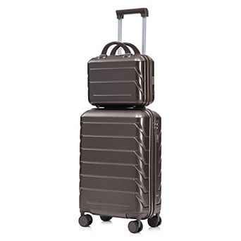 KWPZQEB 2 pc Versatile Travel Luggage Set with Silent Double-Row Spinner Wheels&Compartmental Design