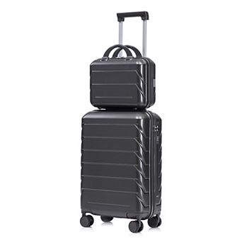 KWPZQEB 2 pc Versatile Travel Luggage Set with Silent Double-Row Spinner Wheels&Compartmental Design