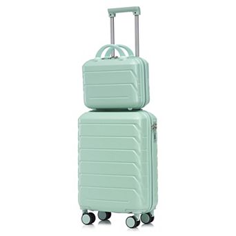 KWPZQEB 2 pc Versatile Travel Luggage Set with Silent Double-Row Spinner Wheels&Compartmental Design