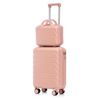 KWPZQEB 2 pc Versatile Travel Luggage Set with Silent Double-Row Spinner Wheels&Compartmental Design