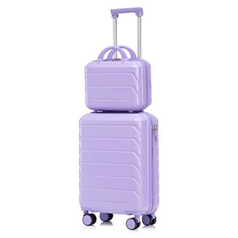 KWPZQEB 2 pc Versatile Travel Luggage Set with Silent Double-Row Spinner Wheels&Compartmental Design