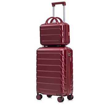 KWPZQEB 2 pc Versatile Travel Luggage Set with Silent Double-Row Spinner Wheels&Compartmental Design