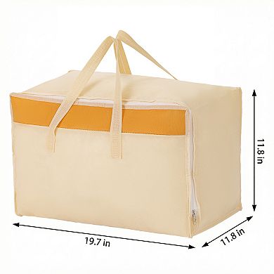1 Pack Clothes Storage, Foldable Storage Bags, Moving Bags for Organizing Clothing, Comforter