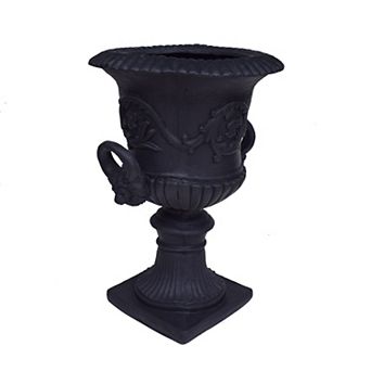 KWPZQEB Lightweight Concrete Roman Style Planter with Sturdy Square Base & Drainage Hole