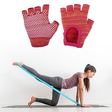 Non-slip Fingerless Yoga Gloves One Size 1Pair