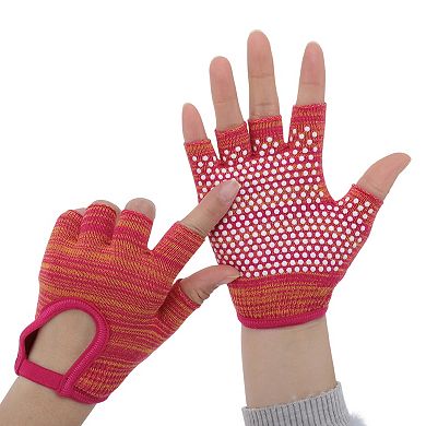 Non-slip Fingerless Yoga Gloves One Size 1Pair