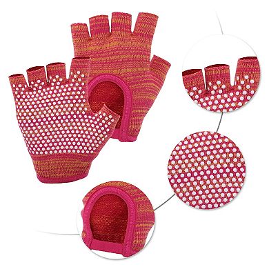 Non-slip Fingerless Yoga Gloves One Size 1Pair