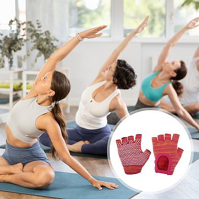 Non-slip Fingerless Yoga Gloves One Size 1Pair