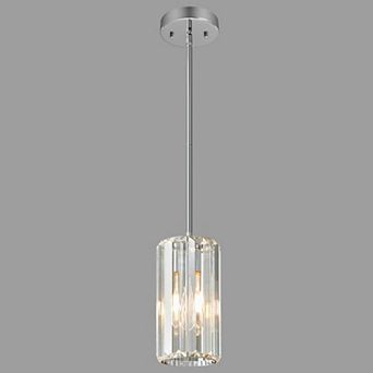 ZLAIQB Mini Adjustable Crystal Pendant Light for Kitchen Island Dining Room Corridor Bedroom
