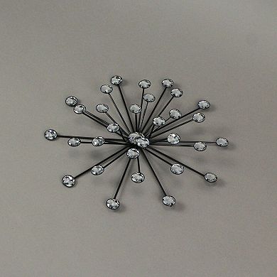 Jeweled 3D Bursting Star Wall Sculpture Set of 3