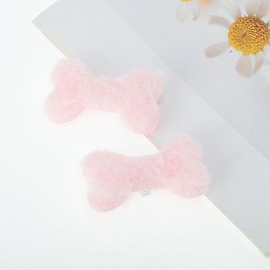 Plush Bone Shoelace Charms 1 Pair