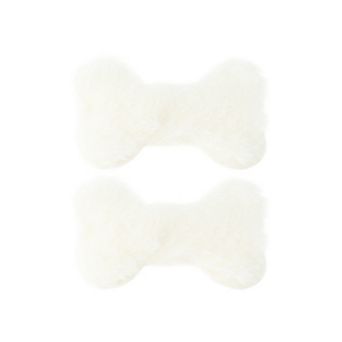 Plush Bone Shoelace Charms 1 Pair