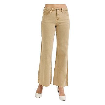 RISEN Full Size Raw Hem Wide Leg Jeans Plus Size