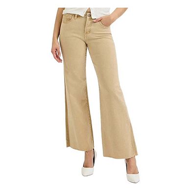 RISEN Full Size Raw Hem Wide Leg Jeans Plus Size