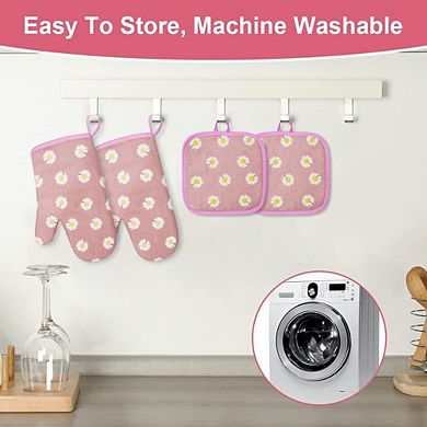 Oven gloves and pot handles heat-resistant and non-slip