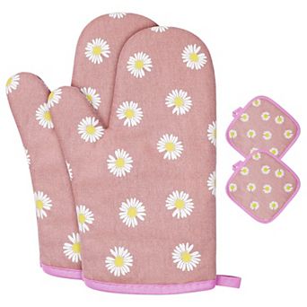 Oven gloves and pot handles heat-resistant and non-slip