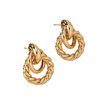 Women's Double - Hoop Intertwined Earrings
