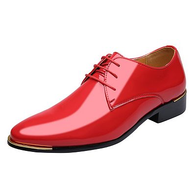 men red dress shoes Suede Studs Formal brown boots Red Shoes - Mens Red
