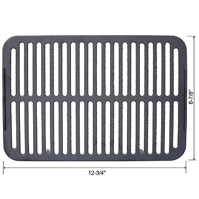 Tabletop Cast Iron Charcoal Griddle with Vent for Camping and Outdoor Cooking