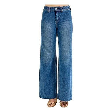 RISEN High-Waisted Wide Leg Jeans