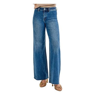 RISEN High-Waisted Wide Leg Jeans