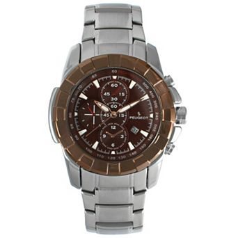 Peugeot Mens Decorative Chrono Sub-Dials Sports Watch with Calendar Window