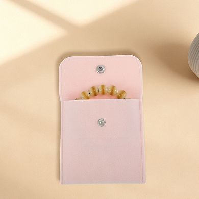 Double-sided Plush Button Pocket 1 Pc