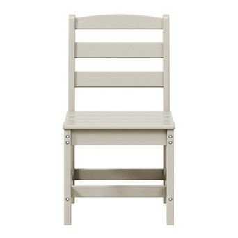 Outdoor HDPE Patio Classic Armless Dining Side Chair
