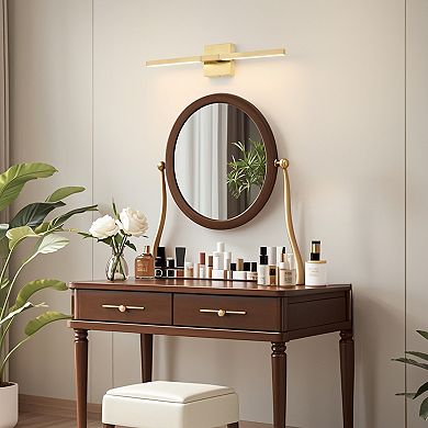 POWLIG 23.6-Inch Modern LED Wall Sconce - 24W 5-Color Temperature Dimmable